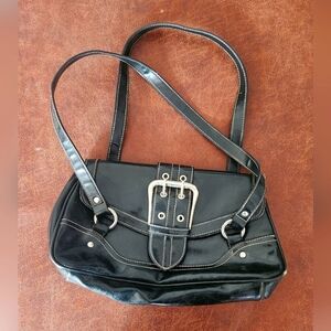 Classic Faux Leather Shoulder Bag